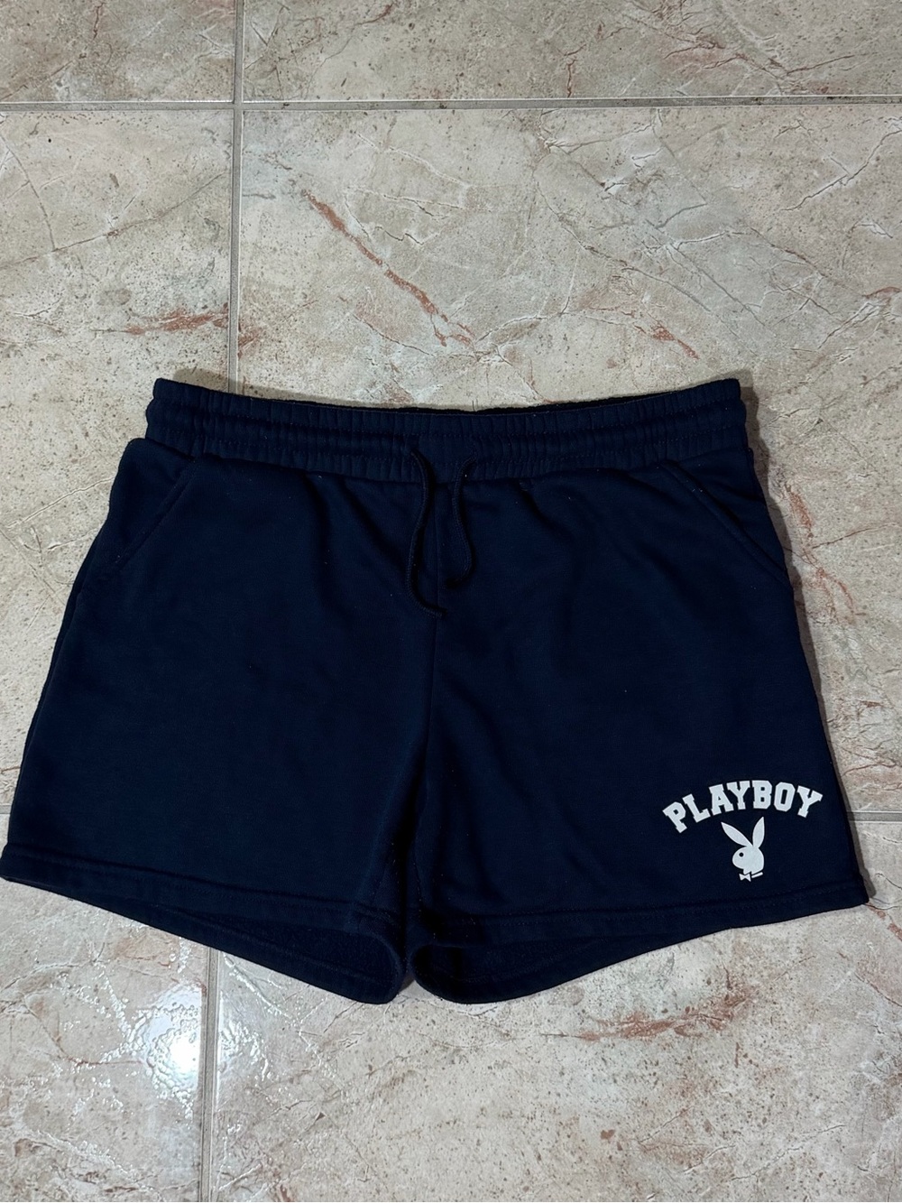 PLAYBOY Black Athletic Logo Shorts